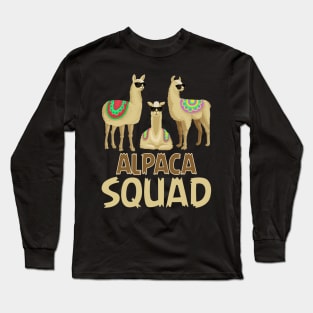 Funny Alpaca For Alpaca Squad Long Sleeve T-Shirt